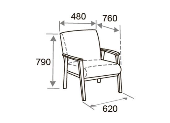 Крісло м'яке нерозкладне Сеул 790х760х620 мм - фото 9 Крісло м'яке нерозкладне Сеул 790х760х620 мм - фото 9