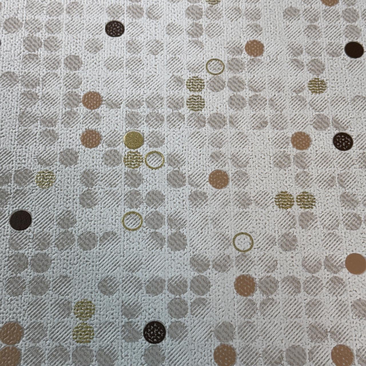 Обои виниловые на бумажной основе Славянские обои 10х0,53 м Бежевый (9398-01)