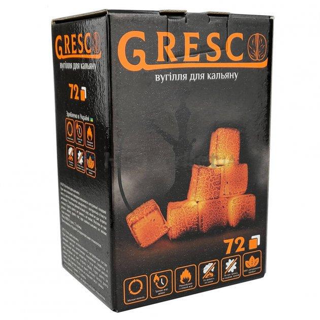 Вугілля горіхове Gresco Гресько 1 кг/72 шт.