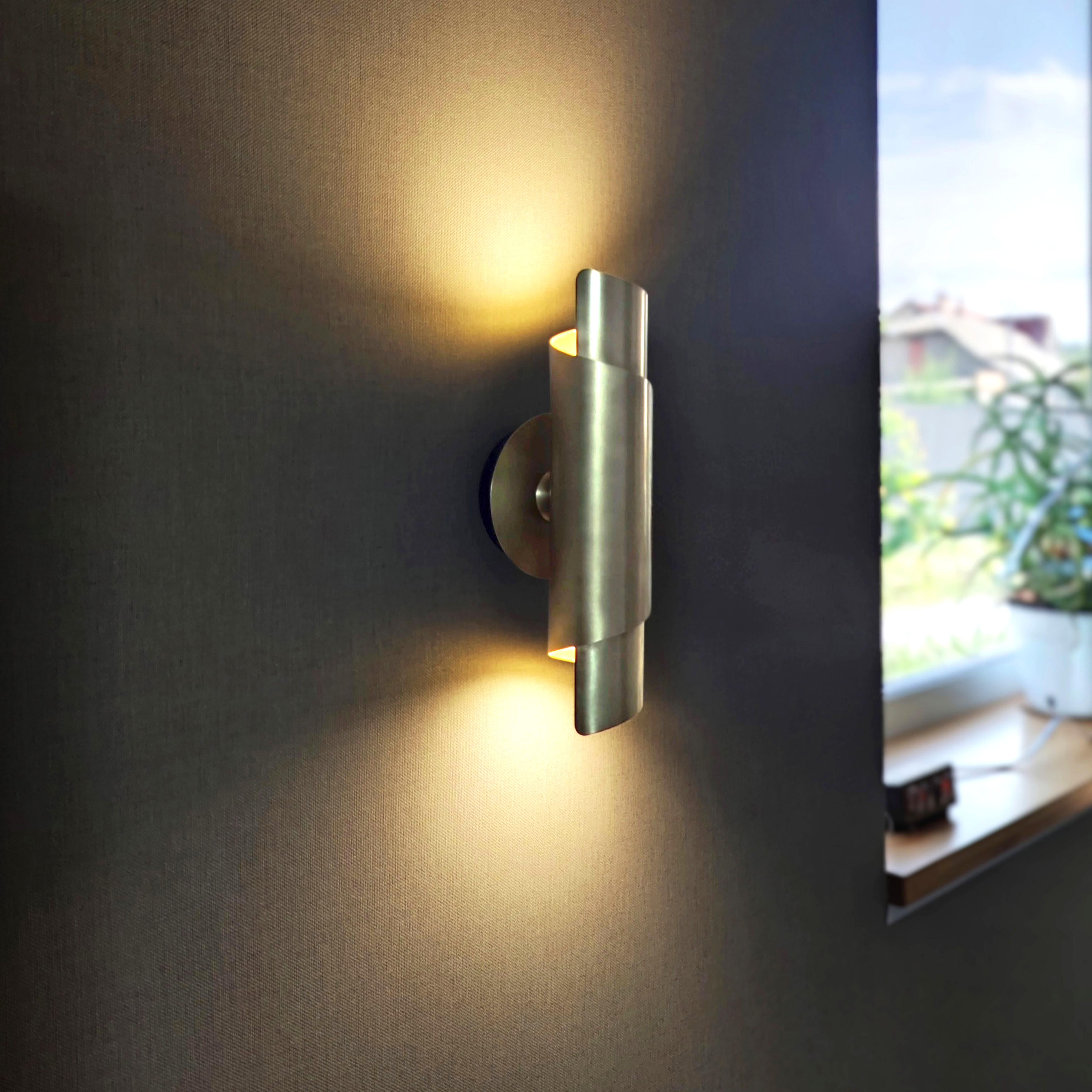 Настенный светильник двойной из латуни Gaff Design Brass White (BRASS17) - фото 4