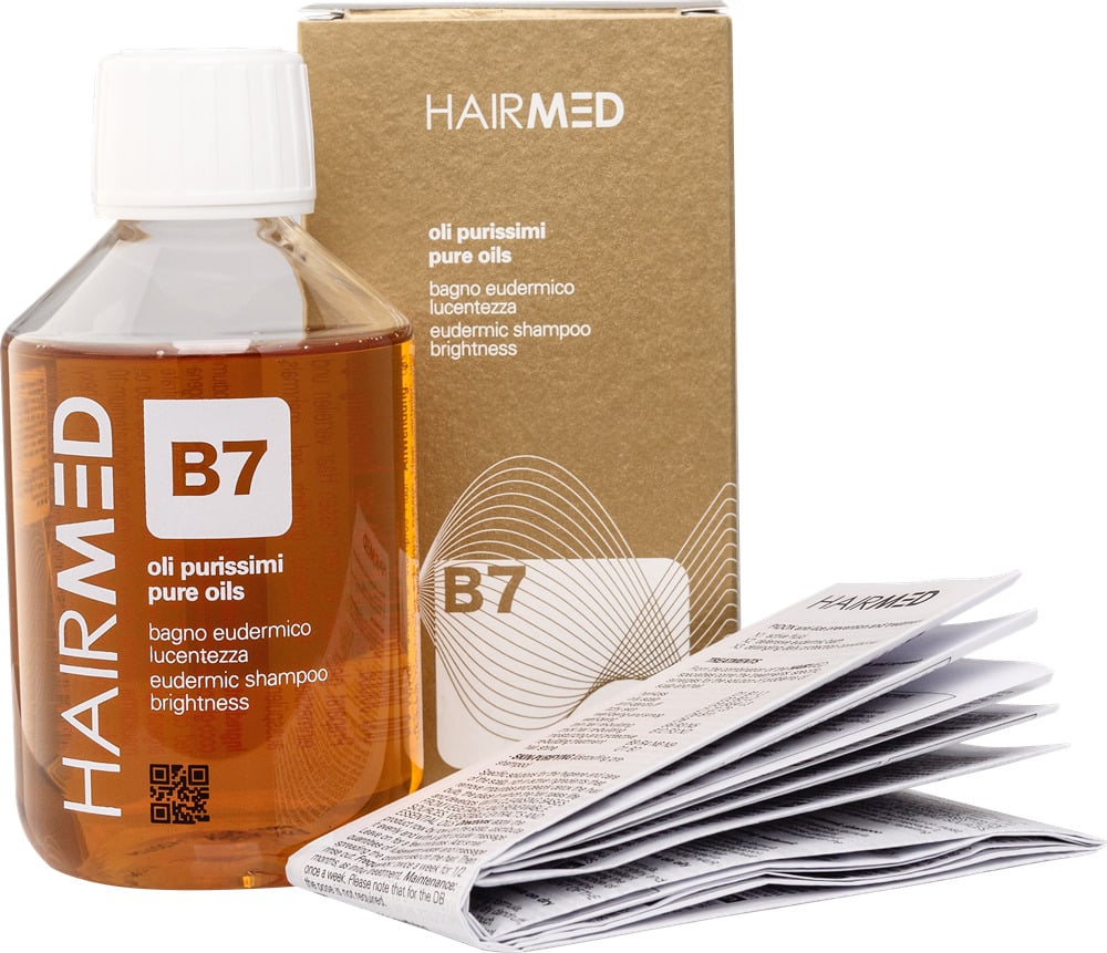Шампунь еудермальний HAIRMED B7 з вишуканими оліями для блиску волосся 200 мл (11804)