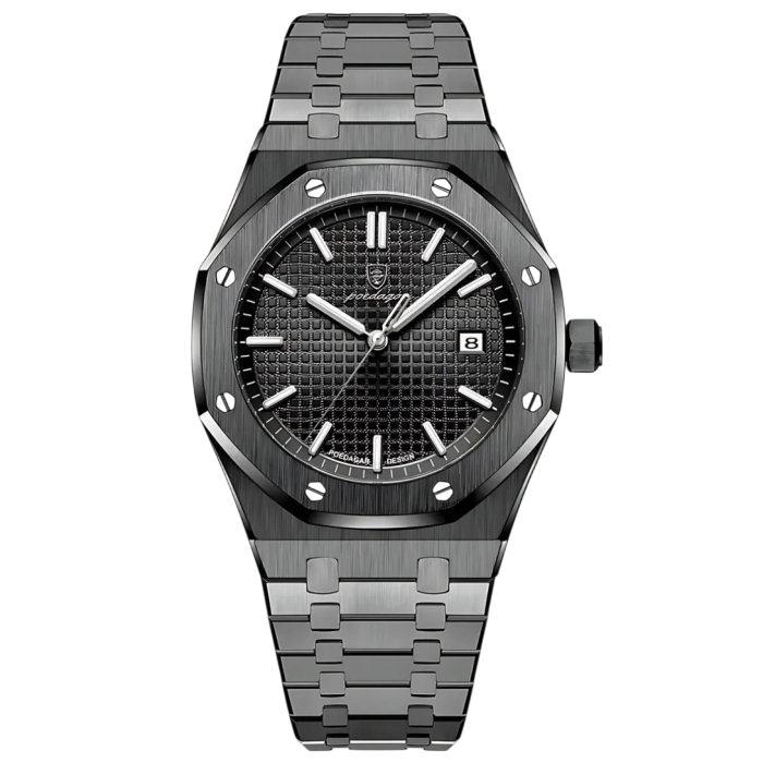 Часы мужские Poedagar Morion со стальным корпусом 42х11 мм Черный (150-96-1875)