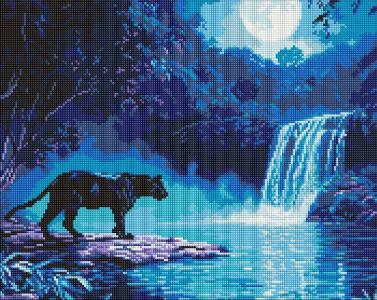 Алмазная мозаика Ideyka Ночной хищник 40x50 см (Id-AMO8184)