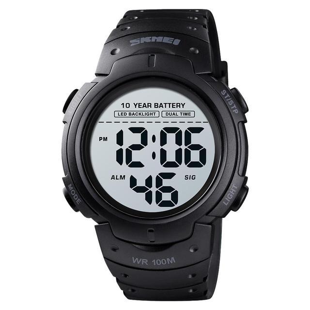 Часы наручные мужские Skmei Neon 10 Bar Black (1134)