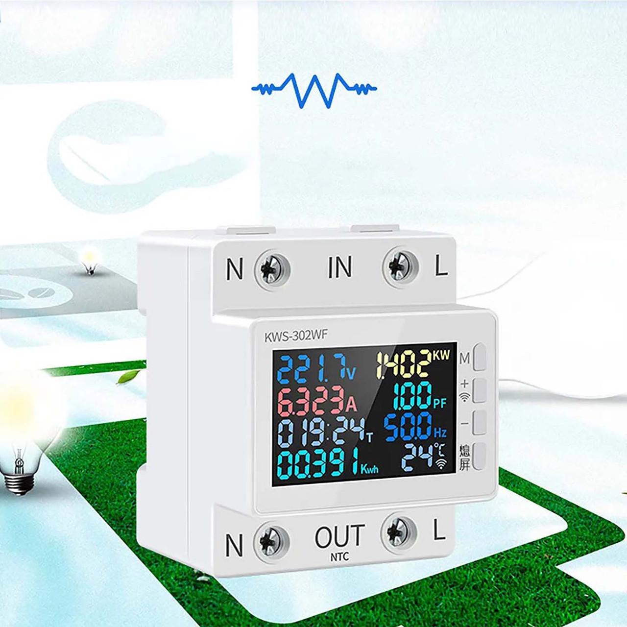 Розумний лічильник електроенергії KWS-302WF 63A WI-FI 8 показників - фото 11 Розумний лічильник електроенергії KWS-302WF 63A WI-FI 8 показників - фото 11