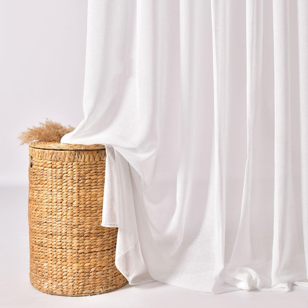 Тканина тюль рогожка Leros V-11 ekru 104 гр/м2 300 см (26409) - фото 3