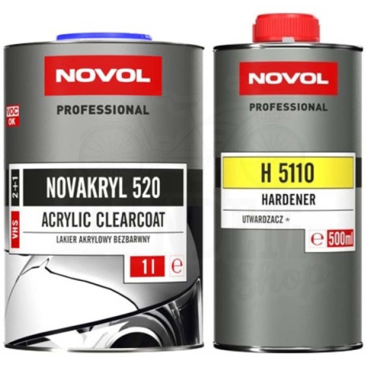 Лак акриловый NOVOL Novakryl 720 2:1 VHS 1 л/500 мл