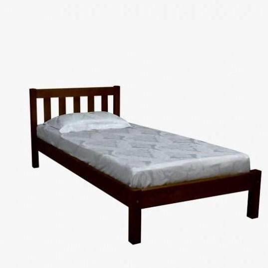 Кровать односпальная деревянная Скиф Л-149 90х200 см Орех