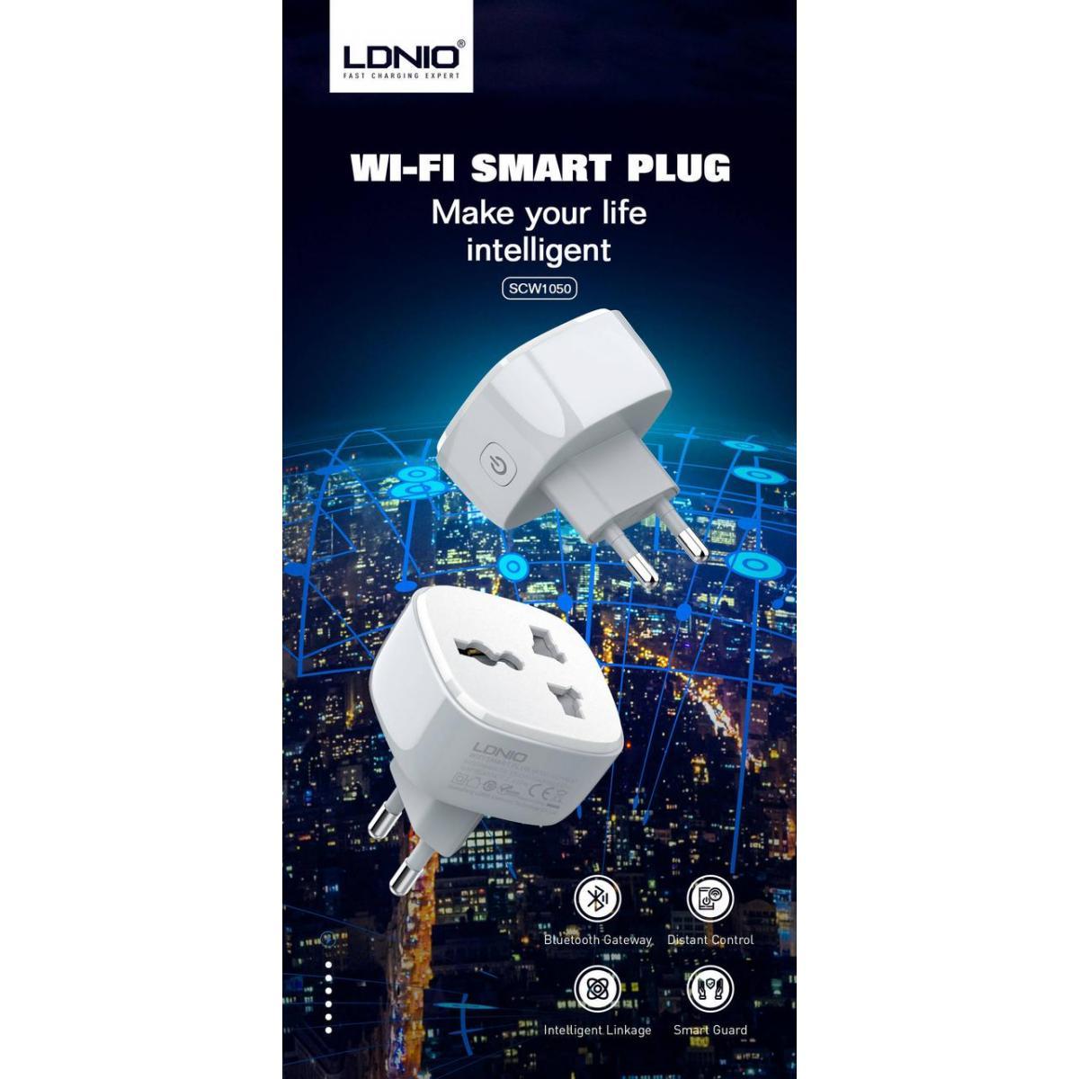 Розетка умная Wi-Fi LDNIO SCW1050 2500 W 10 A White (019306) - фото 4