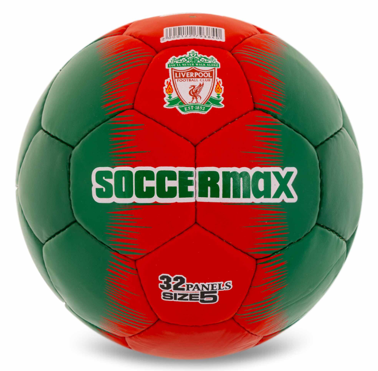 М'яч футбольний SOCCERMAX LIVERPOOL №5 PU Гриппі пошитий вручну (FB-0047-822) М'яч футбольний SOCCERMAX LIVERPOOL №5 PU Гриппі пошитий вручну (FB-0047-822)