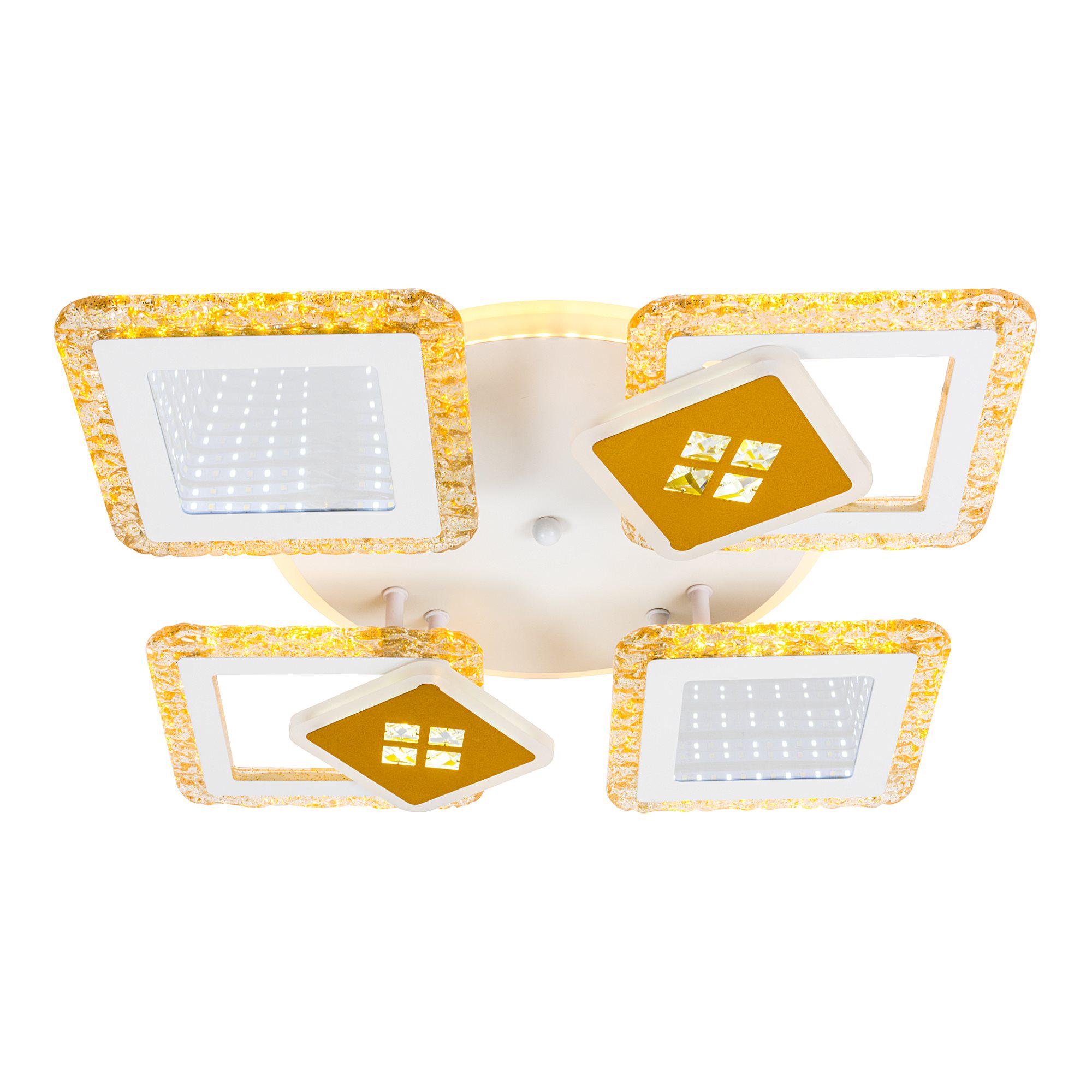 Люстра светодиодная с пультом Valeso V K39940-4+2+1 White/Gold (000036404) - фото 4