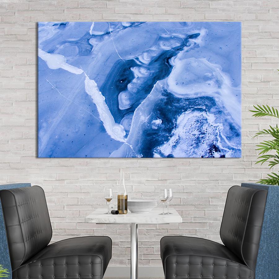 Картина абстракция Ледяная поверхность 80x54 см (A866-1)