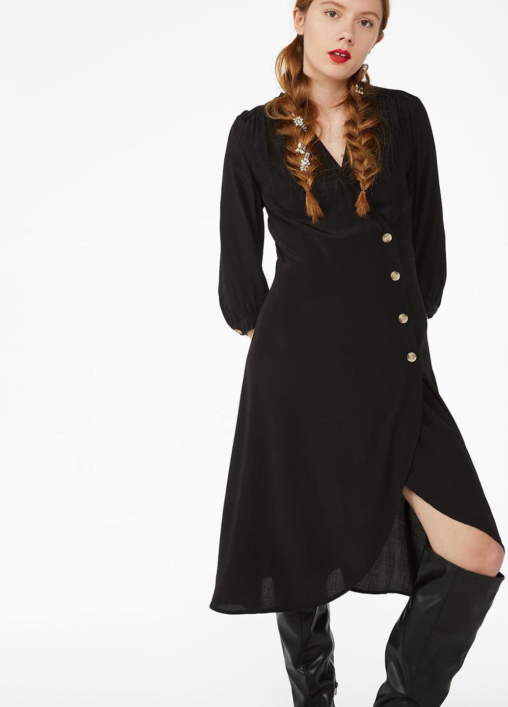 Платье Monki р. 38 Черный (672444b42)