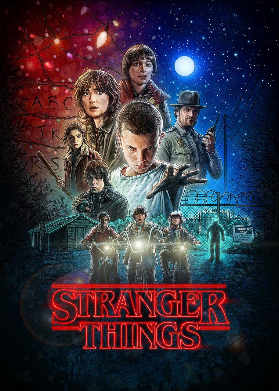 Картина постер Gee! Stranger Things Очень странные дела 40х60 см ST 09.001