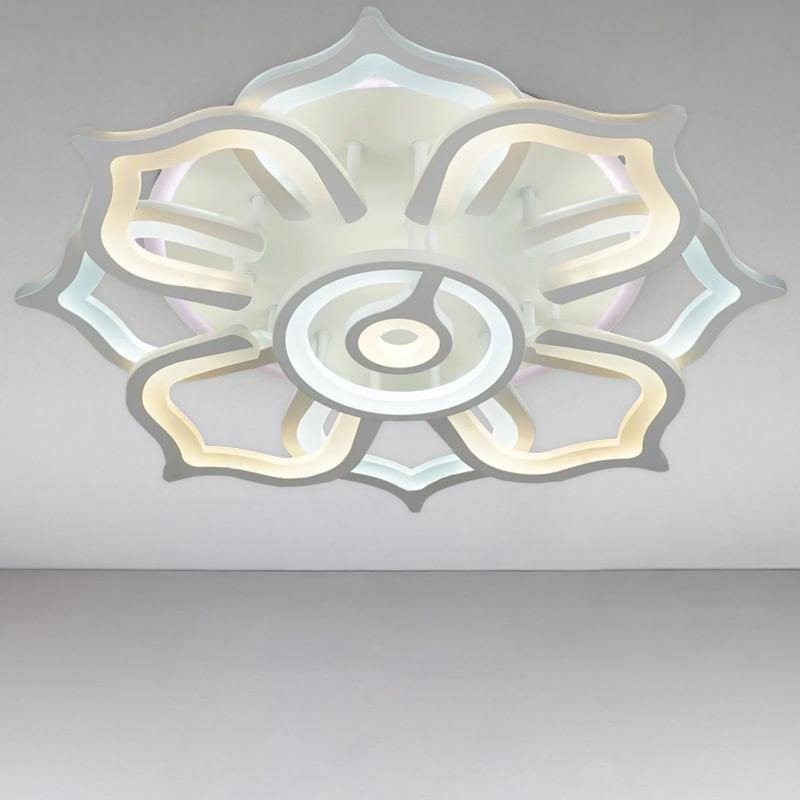 Люстра потолочная Light House SRS-16146/9 LED с RGB подсветкой и пультом 162 W Белый