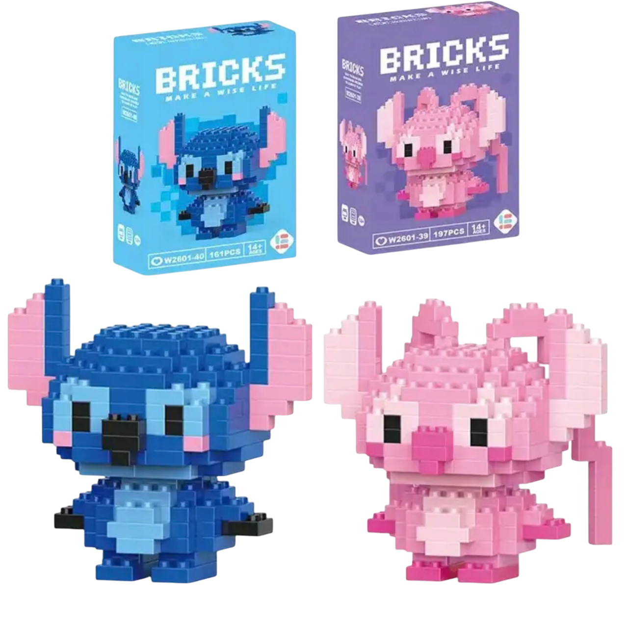 Конструктор фигурка Bricks Lilo & Stitch Стич с ангелом 2 шт. (2657497460) Конструктор фигурка Bricks Lilo & Stitch Стич с ангелом 2 шт. (2657497460)