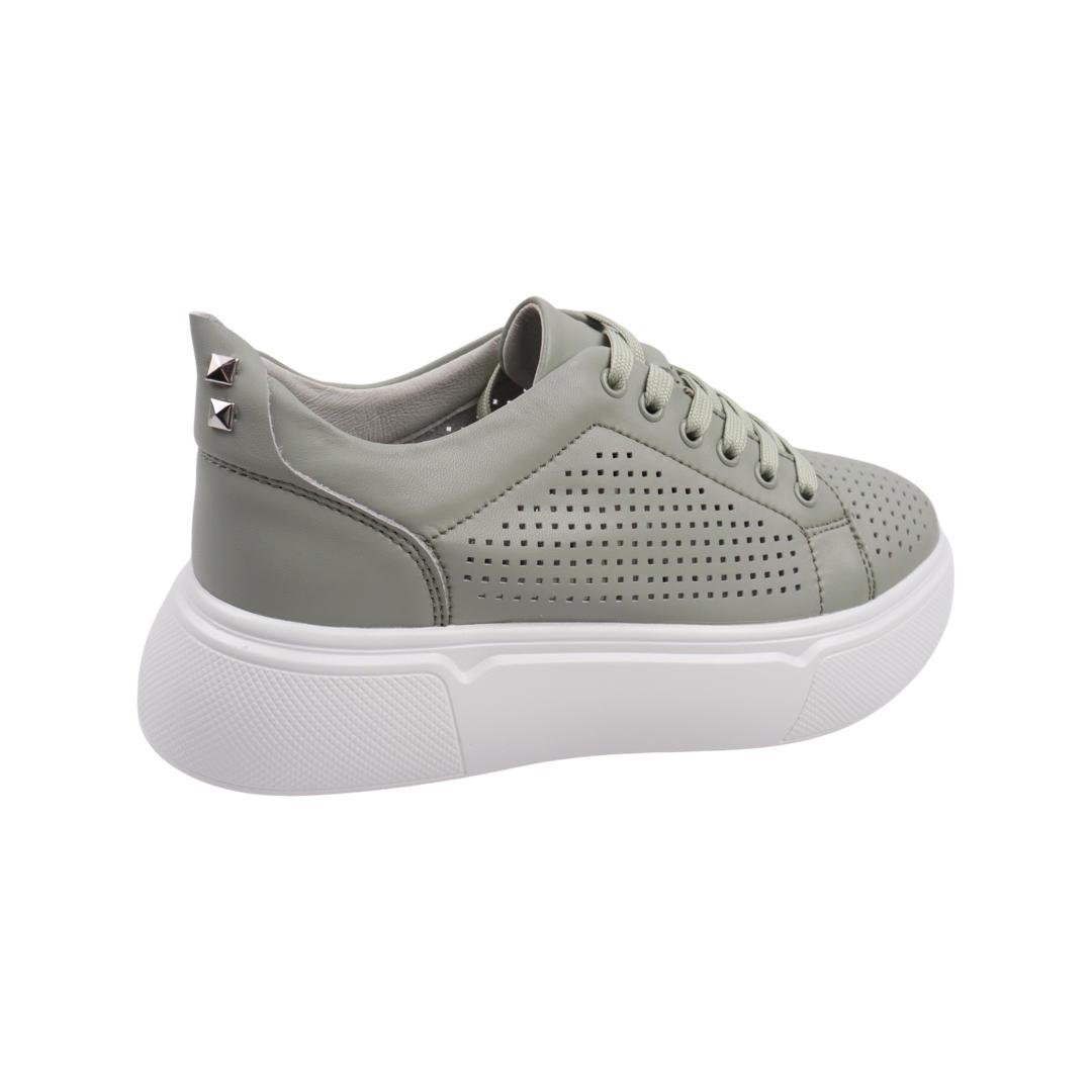 Кеды женские Renzoni из кожи р. 36 Зеленый (743-22LTCP) - фото 4 Кеды женские Renzoni из кожи р. 36 Зеленый (743-22LTCP) - фото 4