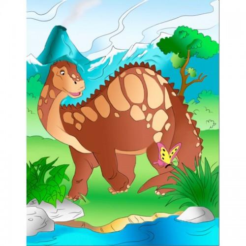 Картина по номерам Идейка Хороший динозавр 25x30 см (skl-7139-2)