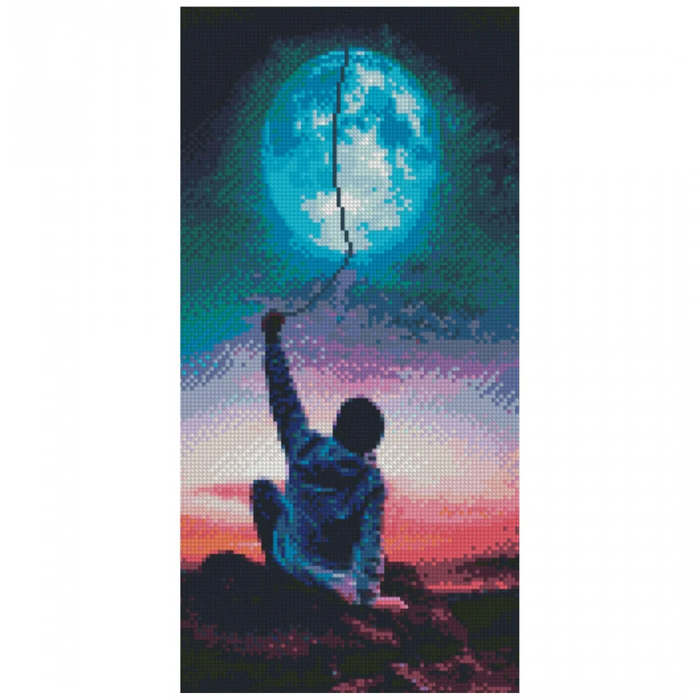 Алмазная мозаика Strateg Достать до месяца 50х25 (BA-0012)