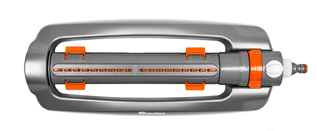 Ороситель осциллирующий Bradas WHITE LINE с регулируемой шириной полива на металлической основе (WL-Z22)