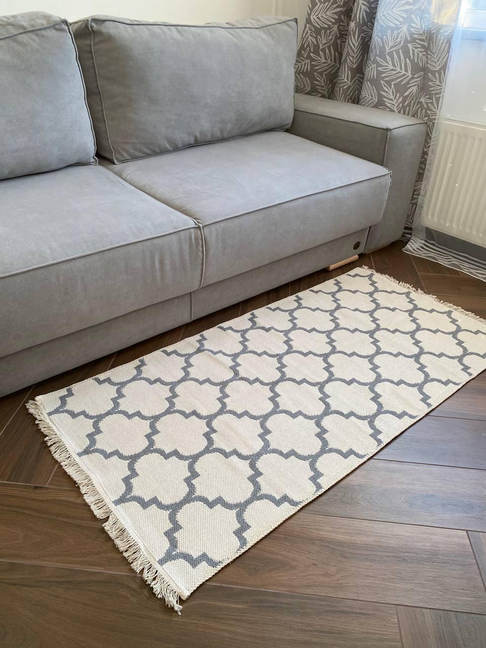 Килим Canary Carpet Kara 150 120x180 см Cream L.Grey (13510158) - фото 8