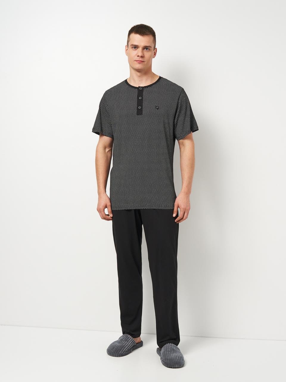 Пижама Cotpark хлопок 3XL Черный (602-08-3XL)