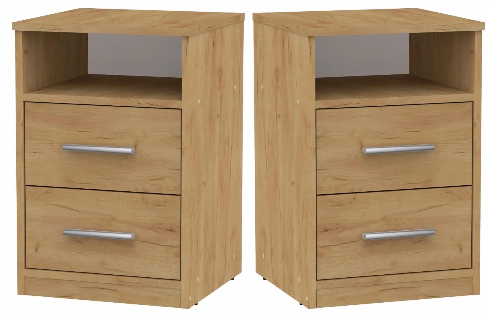 Тумба приліжкова Компаніт ПКТ-2 2 шт. Дуб крафт золотий (26644879)