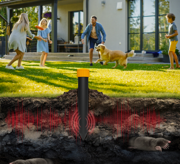 Відлякувач для кротів No Pest Sonic Shock Repeller 800 800 м2 - фото 5