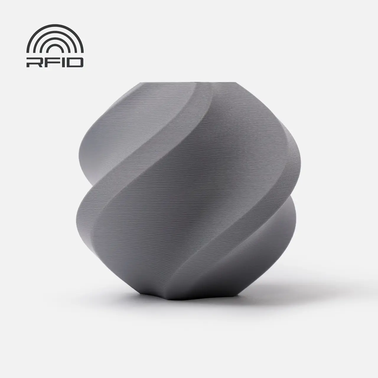 Пластик Bambu Lab PLA с RFID меткой без катушки Matte Ash Grey (11102)