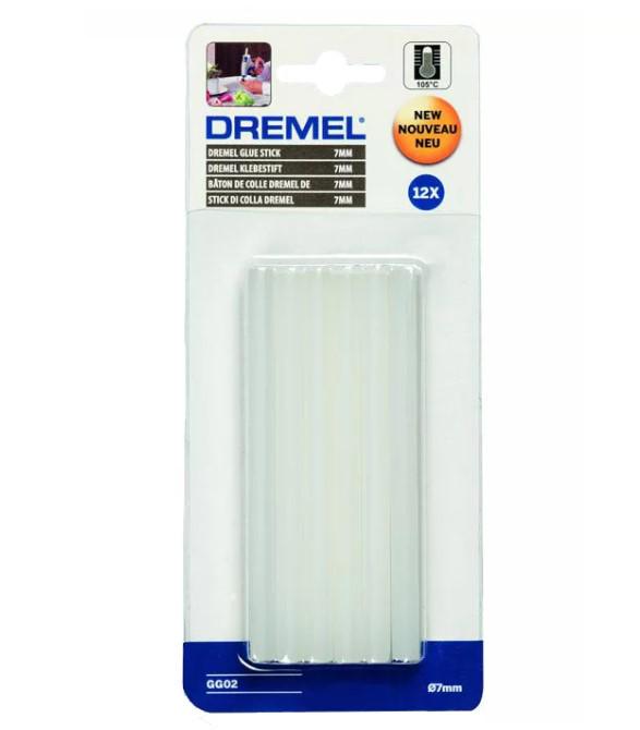 Клеевые стержни Dremel 2615GG02JA 7х100 мм 12 шт. универсальные низкотемпературные (23360) - фото 2