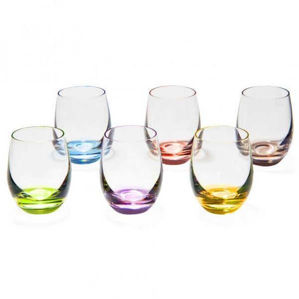 Стопки Bohemia Rainbow для водки 60 мл 6 шт. Прозрачный (25180/60S/D4662)