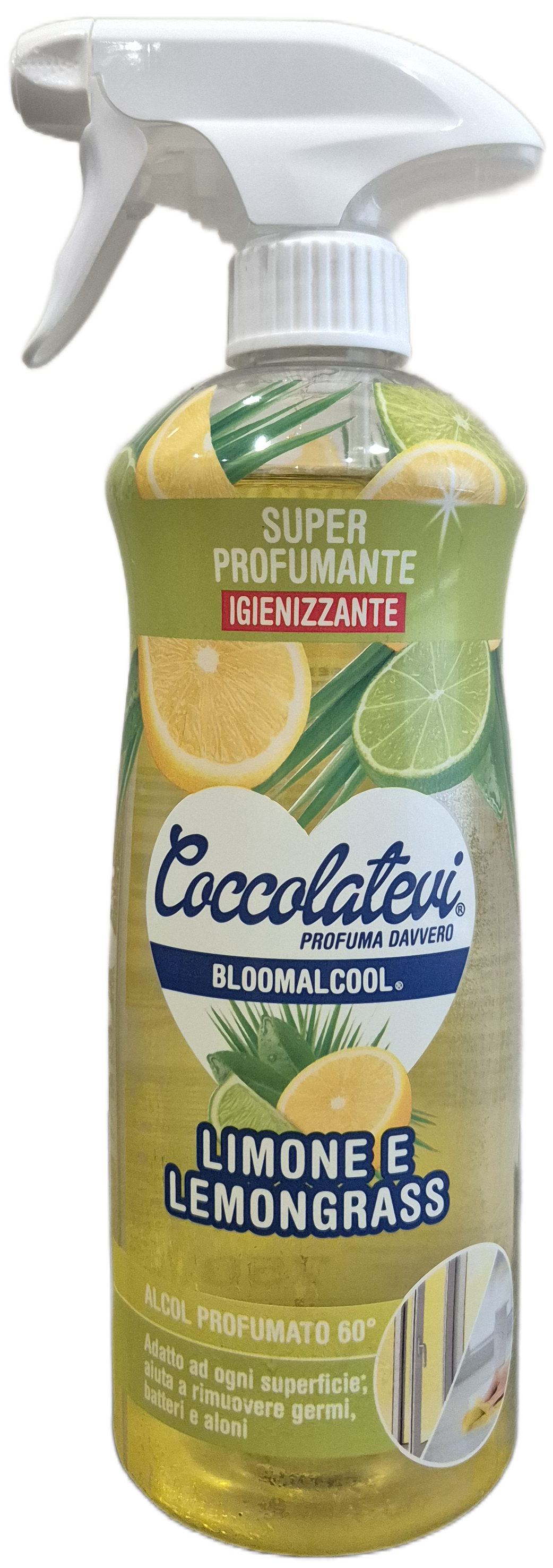 Средство для уборки дома Coccolatevi Bloomalcool 60° Limone Lemongrass 750 мл (31749823)