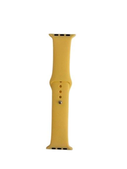 Браслет силиконовый для Apple watch 42/44/45/49 мм Yellow (29782276)