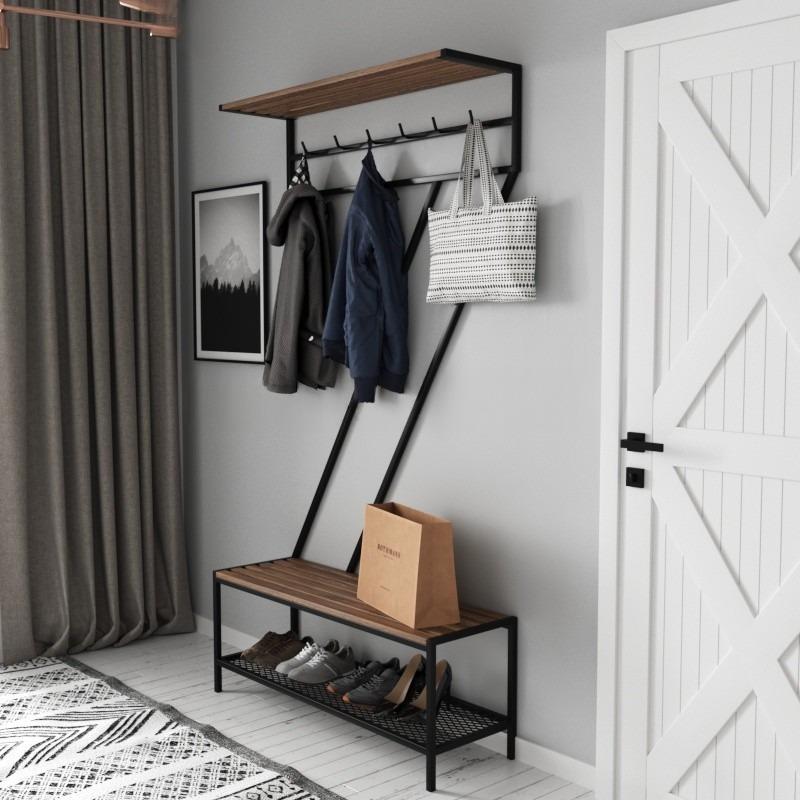 Вешалка для прихожей EcoLoftIN-2784 в стиле лофт (IN-2784) Вешалка для прихожей EcoLoftIN-2784 в стиле лофт (IN-2784)