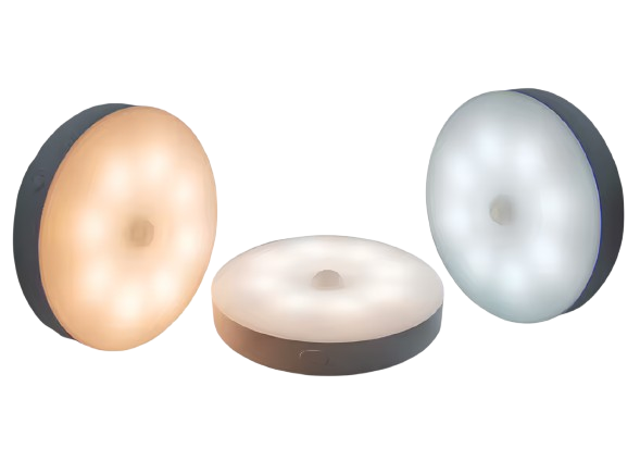 Ночник светодиодный с датчиком движения Type-C на магните/три цвета свечения/беспроводной 600mAh 1W 3 шт. Белый (2120938)