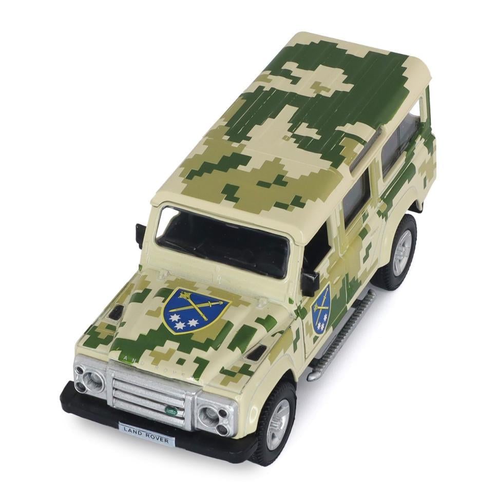 Коллекционная машинка TechnoDrive Land Rover Defender Восход 1:32 металлическая (IM-176-M-648)