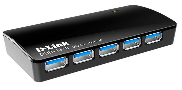 Хаб D-Link USB 3.0 7 портов Черный - фото 2