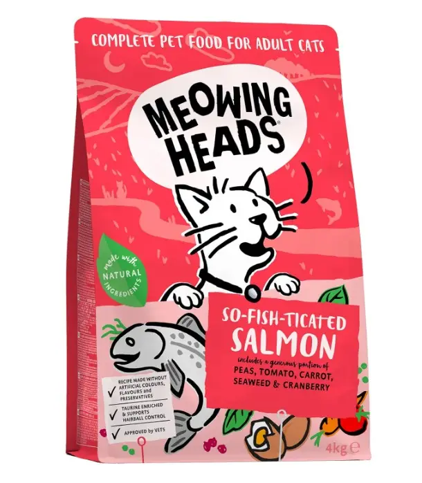 Корм сухой для взрослых кошек Meowing Heads SO FISH TICATED SALMON с лососем и курицей 4 кг (24710282)