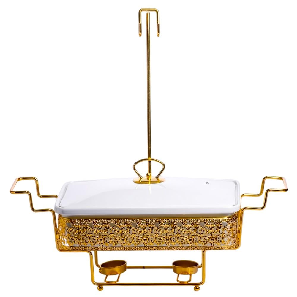 Мармитница фарфоровая Luxury для вторых блюд 2 л (YL-78)