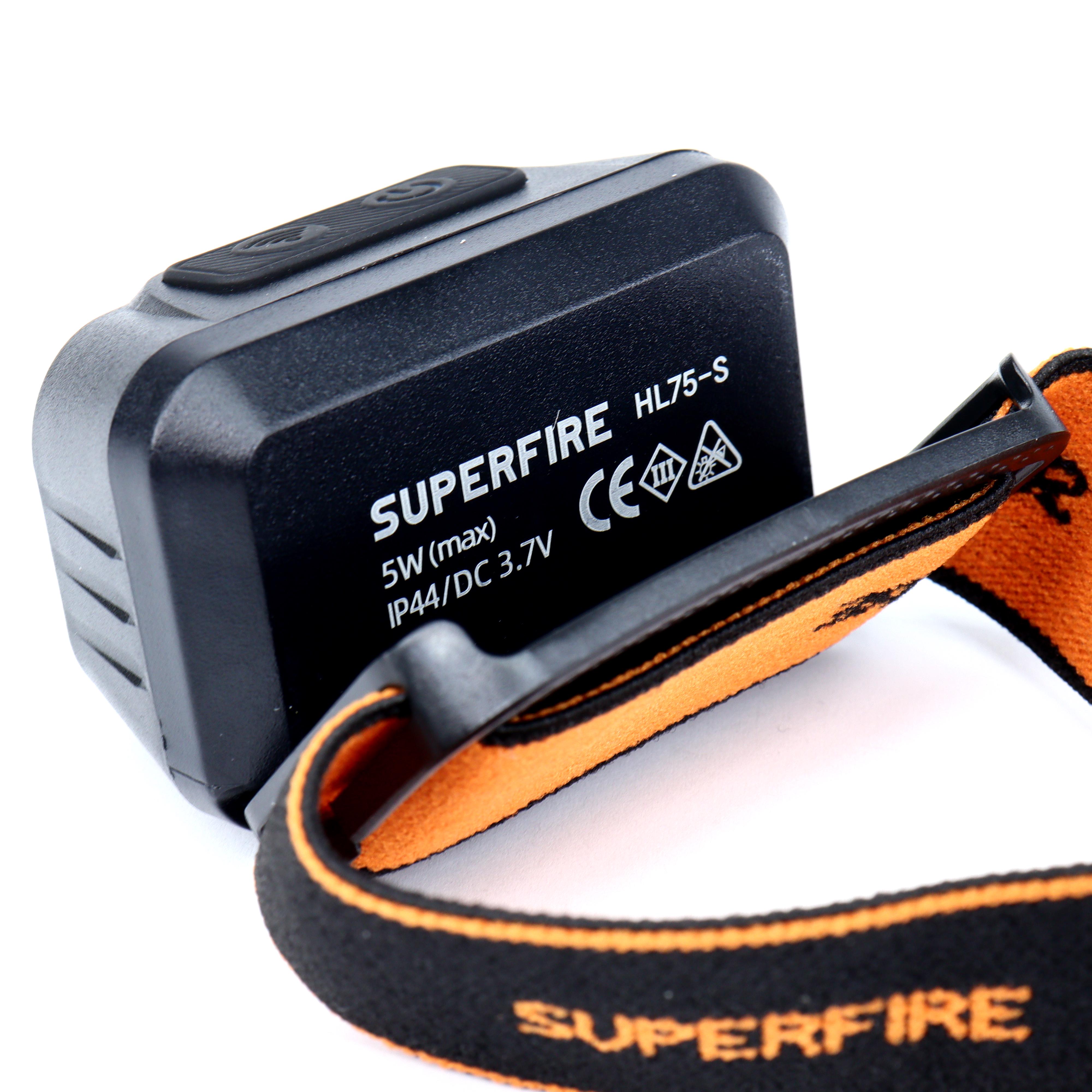 Ліхтар налобний Superfire HL75S IP44 з червоним світлом (010725) - фото 4