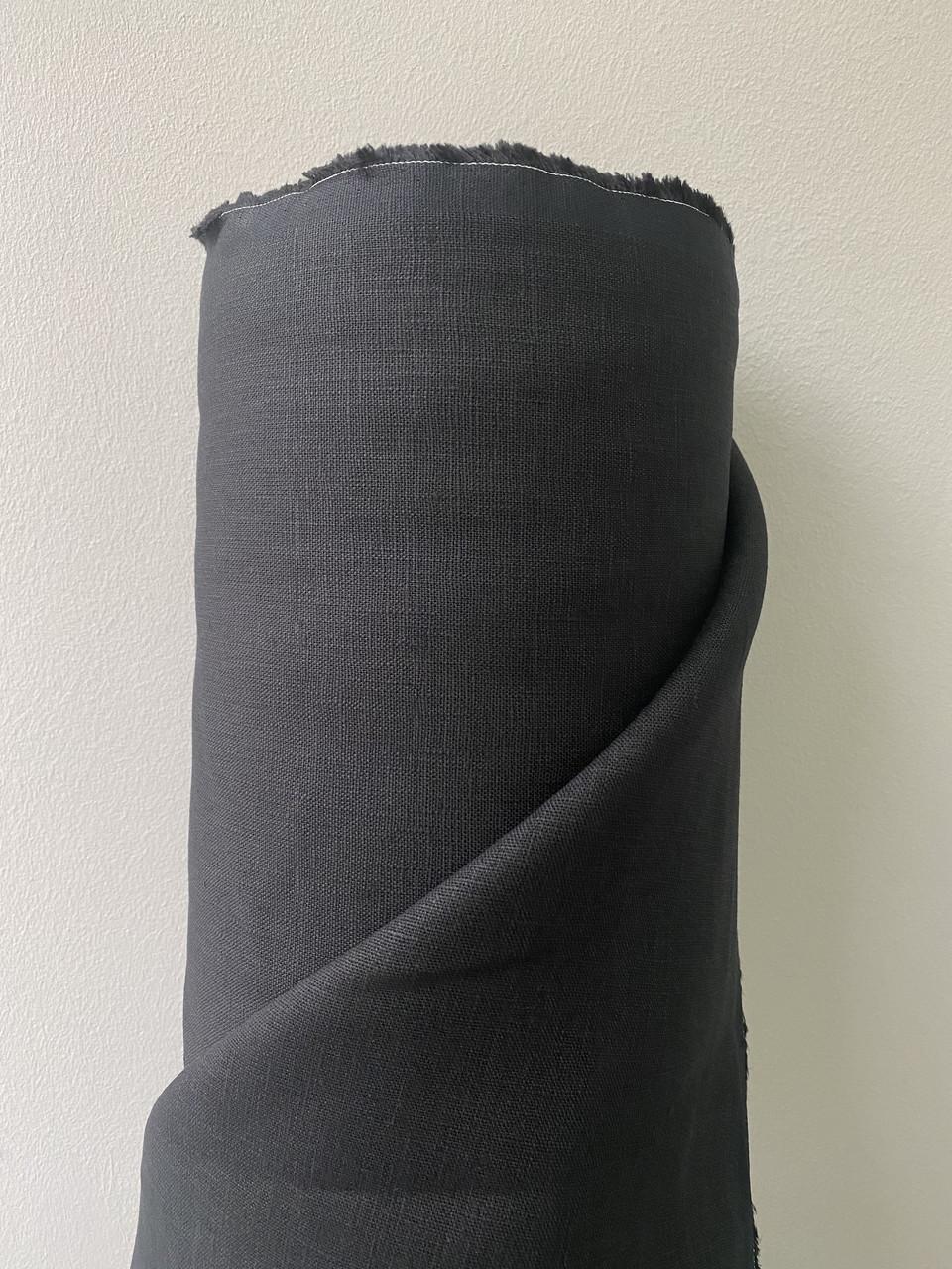 Ткань скатертная LINEN PLUS 100% лен 143 см 147/948 Черный - фото 4