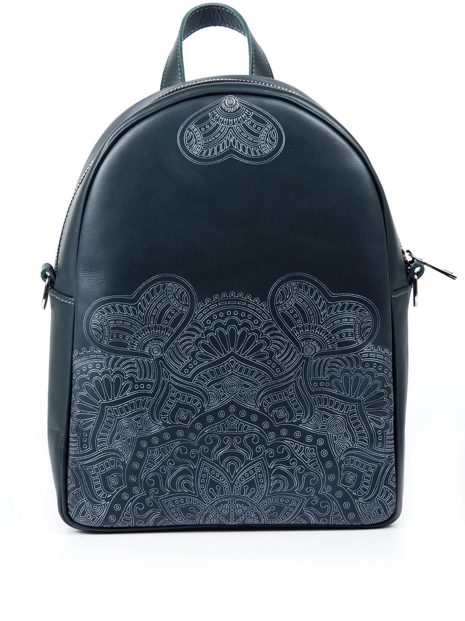 Рюкзак натуральная кожа 6 л Черный (645000584)