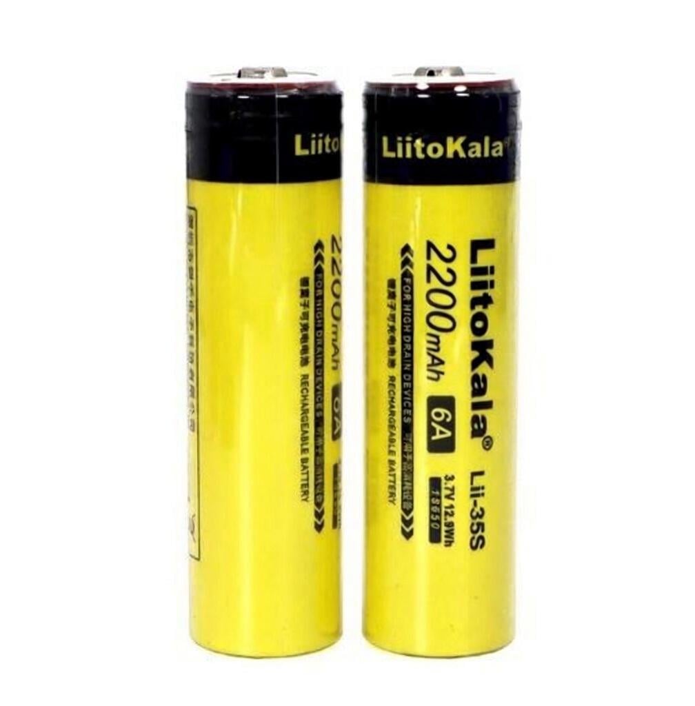 Акумулятор Li-ion 18650 LiitoKala Lii-35S 3,7V запайка 2 шт. (XENIA-11061)