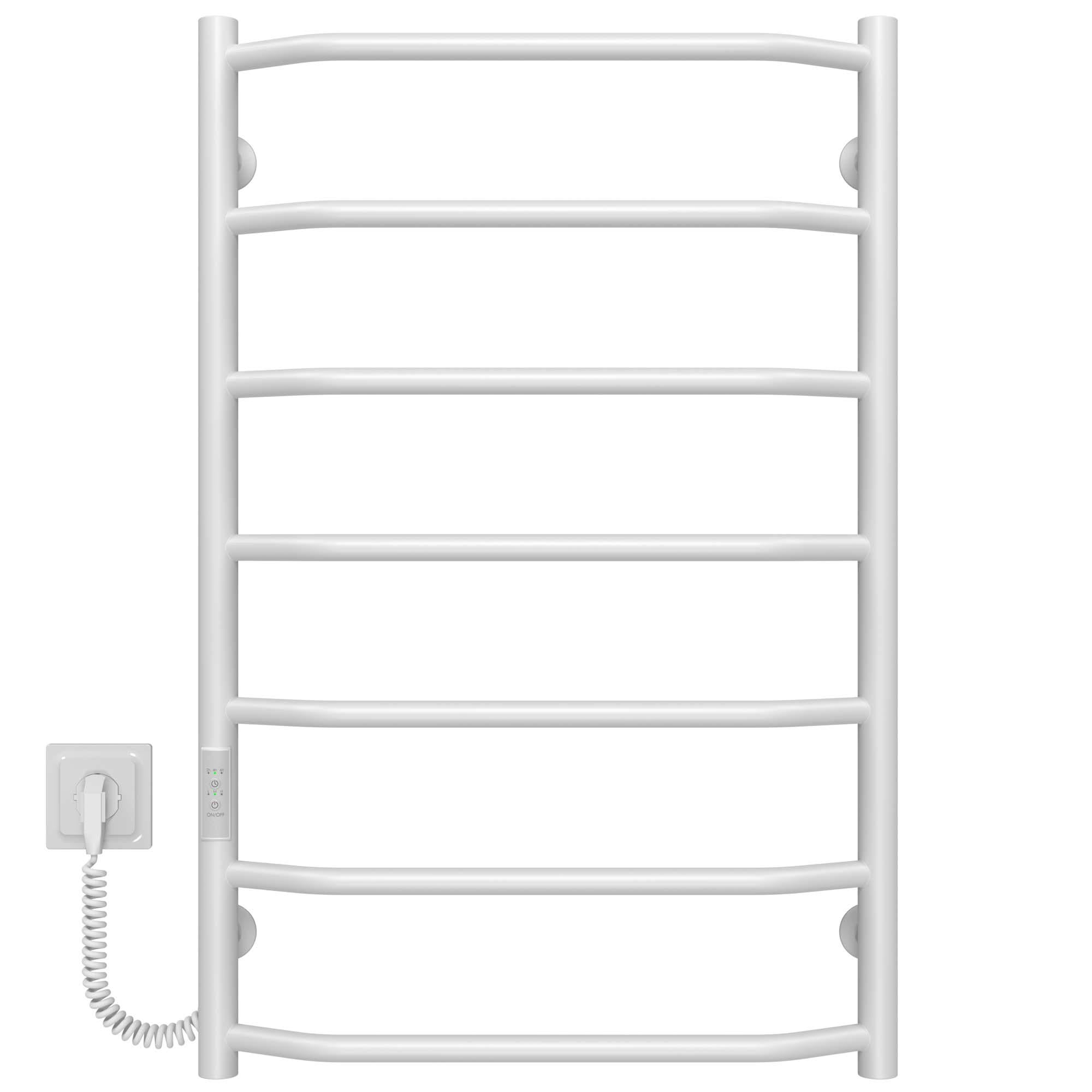 Полотенцесушитель электрический Deffi Трапеция П7 JD03 левое подключение нержавеющая сталь 500x800 мм Белый (C.TR.80.50.7.EWL3)