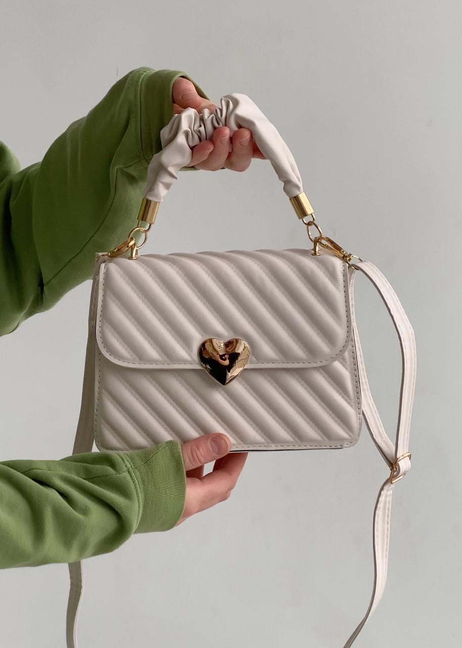 Жіноча сумка на плече 6557 крос-боді Білий (18243053)