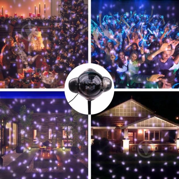 Світлодіодний лазерний проектор вуличний Christmas Snowfall Projector WL-808 - фото 10