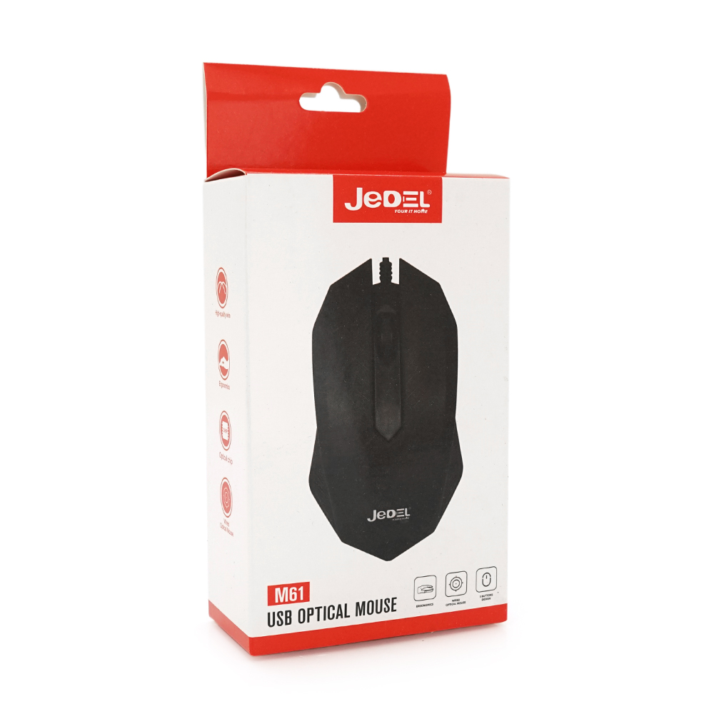 Комп'ютерна мишка провідна Jedel M61 1000DPI USB (20546) - фото 2 Комп'ютерна мишка провідна Jedel M61 1000DPI USB (20546) - фото 2