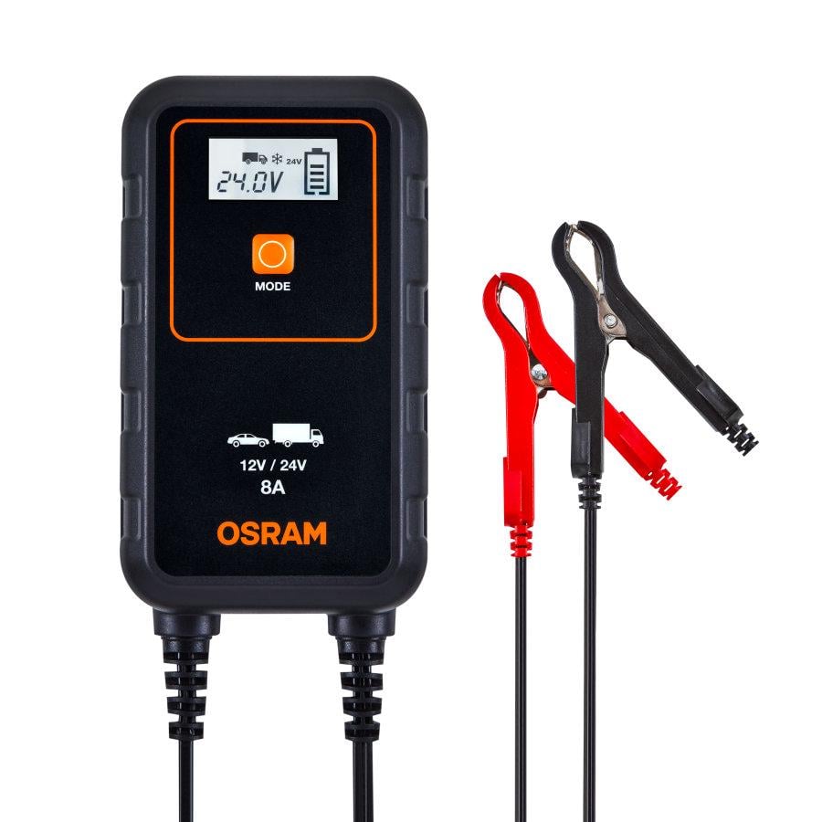 Зарядний пристрій для акумулятора Osram 4-8А/12-24В (4052899620544) - фото 5