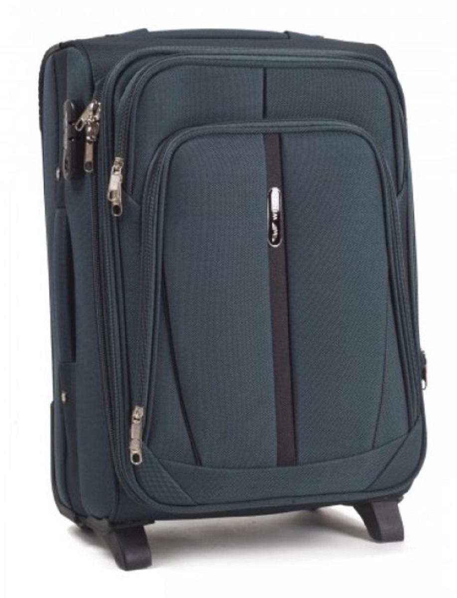 Чемодан тканевый Wings 1706 средний 2 колеса Зеленый (Vt00120)