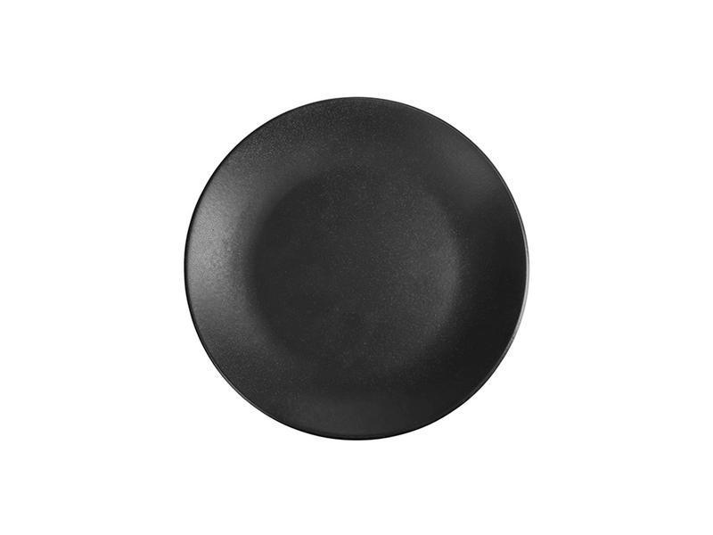 Тарелка фарфоровая Porland 240 мм Black (187624/Bl)